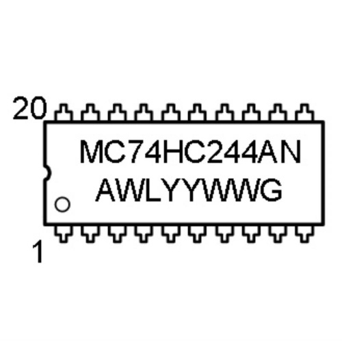 изображение Микросхема MC74HC244AN магазин Компании Интерком-НН картинка MC74HC244AN Микросхема от магазина Интерком-НН