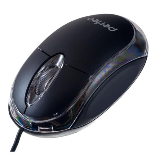 изображение Мышь проводная с подсветкой Perfeo PF-010 Glow (черная) магазин Компании Интерком-НН картинка Perfeo PF-010 Glow Мышь проводная с подсветкой (черная) от магазина Интерком-НН