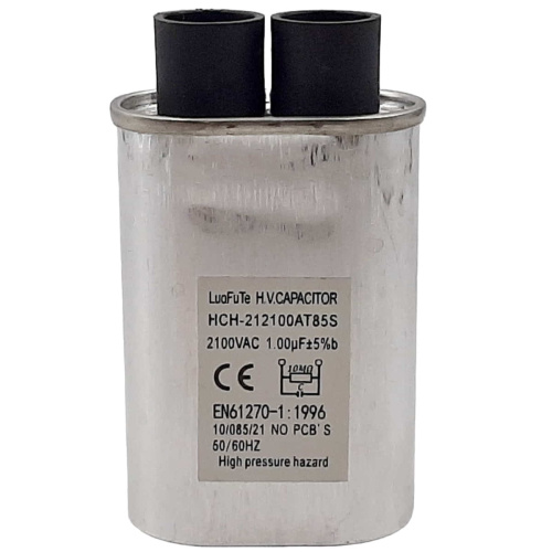картинка Конденсатор HCH-212100AT85S высоковольтный 2100VAC 1.00mF для микроволновой печи (СВЧ)  от магазина Интерком-НН