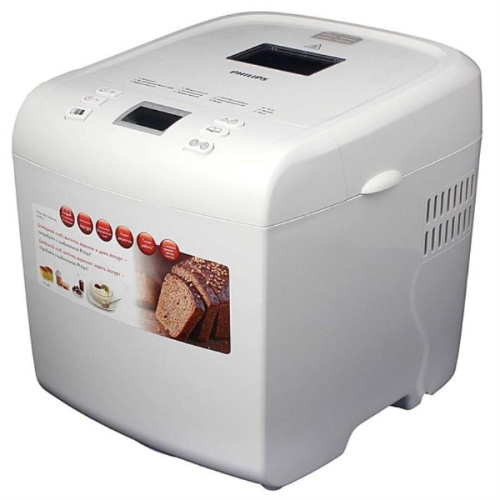 изображение Хлебопечка Philips HD9016/30 Вес выпечки 750/1000г, отсрочка старта 13ч, программ приготовления- 12, форма выпечки буханка, антипригарное покрытие, замес теста, поддержание температуры, цвет- белый магазин Компании Интерком-НН картинка Philips HD9016/30 хлебопечь, вес выпечки 750/1000г, отсрочка старта 13ч, 12 программ, цвет белый от магазина Интерком-НН