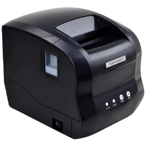 изображение Xprinter XP-365B-BU USB термопринтер этикеток, для термобумаги шириной 20-80 мм, чёрный магазин Компании Интерком-НН картинка Xprinter XP-365B-BU USB термопринтер этикеток, для термобумаги шириной 20-80 мм, чёрный от магазина Интерком-НН