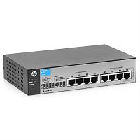 картинка Коммутатор HP 1810-8 Switch J9800A (WEB-Managed, 7*10/100 + 1 10/100/1000, Fanless design, desktop) от магазина Интерком-НН