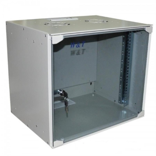 изображение Шкаф настенный 19", 9U (520x400) серый (WT-2293P-9U-520x400-F-G) магазин Компании Интерком-НН картинка Шкаф настенный 19", 9U (520x400) серый (WT-2293P-9U-520x400-F-G) от магазина Интерком-НН