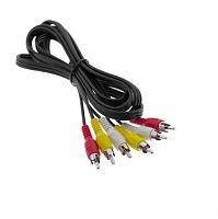 картинка Шнур аудио-видео 3RCA-3RCA ( длина 1.2 м, сборный)  от магазина Интерком-НН