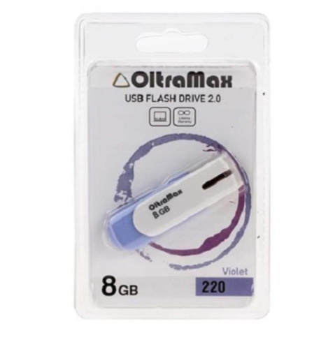 изображение Память USB 8Gb OltraMax 220 фиолетовый (OM-8GB-220-Violet) магазин Компании Интерком-НН картинка Память USB 8Gb OltraMax 220 фиолетовый (OM-8GB-220-Violet) от магазина Интерком-НН
