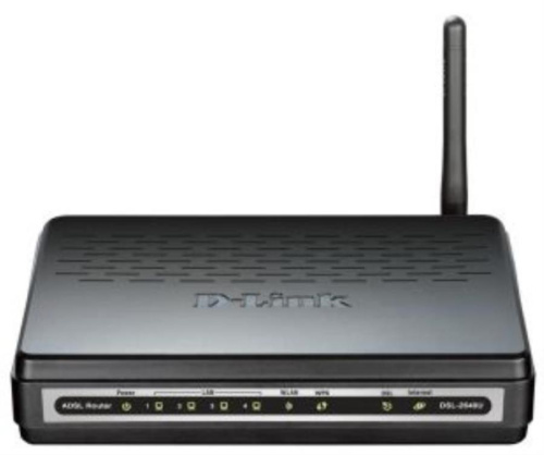 картинка D-Link DSL-2640U/RA/U1A, маршрутизатор c 4-х портовым коммутатором  (Anex A) от магазина Интерком-НН