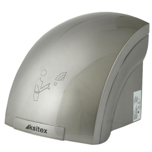 картинка Ksitex M-2000C Электрическая сушилка для рук, 2000 Вт ударопрочный пластик, цвет серебристый от магазина Интерком-НН