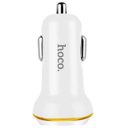 изображение Hoco Z1 автомобильное зарядное устройство с 2 USB выходами (2100mAh), белый для для iPhone 5/6/6Plus/7/7Plus магазин Компании Интерком-НН фото 2 картинка Hoco Z1 автомобильное зарядное устройство с 2 USB выходами (2100mAh), белый для iPhone 5/6/6Plus/7 от магазина Интерком-НН фото 2