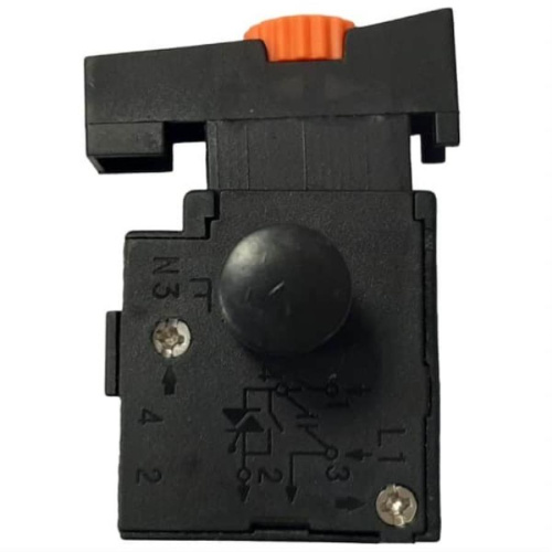 изображение Выключатель KR8 (112) с фиксатором и регулировкой оборотов 8A, 250V для электроинструмента магазин Компании Интерком-НН фото 2 картинка Выключатель KR8 (112) с фиксатором и регулировкой оборотов 8A, 250V для электроинструмента от магазина Интерком-НН фото 2