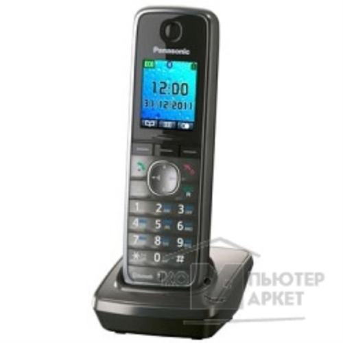 изображение Дополнительная трубка Panasonic KX-TGA860RUM DECT (радиотелефон) , цвет: серый металлик магазин Компании Интерком-НН фото 2 картинка Panasonic KX-TGA860RUM - Дополнительная трубка DECT (радиотелефон) , цвет: серый металлик от магазина Интерком-НН фото 2