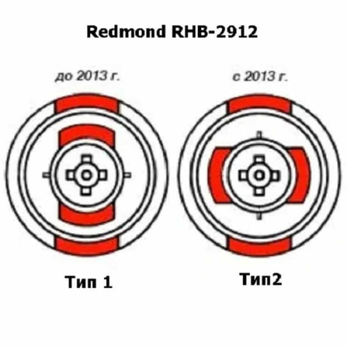 картинка Redmond RHB-2912B-VEN тип2 венчик черный матовый в сборе с редуктором для блендера RHB-2912 от магазина Интерком-НН фото 3