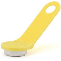 картинка Ключ RW1990-E с желтым держателем, перезаписываемый электронный стандарта DS1990A от магазина Интерком-НН