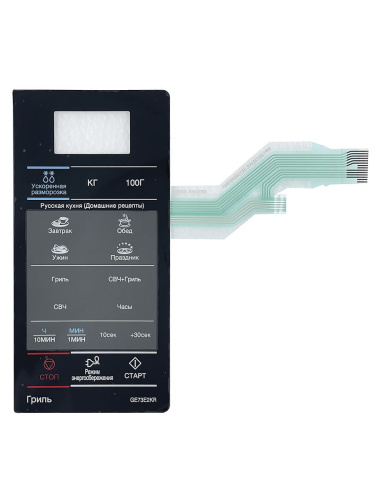 картинка Samsung DE34-00386J сенсорная панель управления для микроволновой печи (СВЧ) GE73E2KR черный от магазина Интерком-НН фото 2