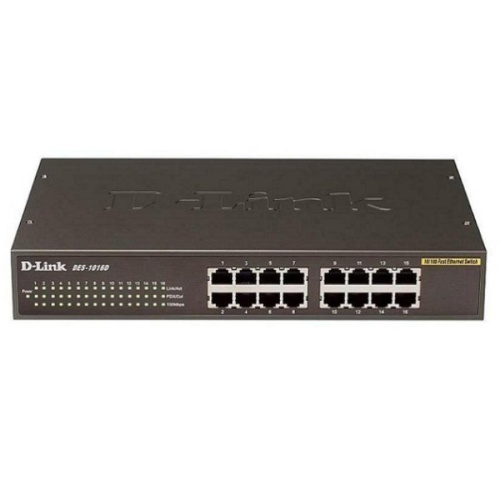 изображение Неуправляемый коммутатор D-Link DES-1016D с 16 портами 10/100BASE-TX БУ магазин Компании Интерком-НН картинка D-Link DES-1016D БУ Неуправляемый коммутатор с 16 портами 10/100BASE-TX от магазина Интерком-НН