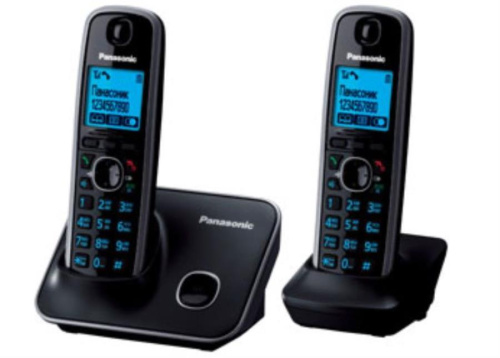 изображение Беспроводной телефон Panasonic KX-TG6612RUB DECT (радиотелефон) , цвет: черный магазин Компании Интерком-НН картинка Panasonic KX-TG6612RUB - Беспроводной телефон DECT (радиотелефон) , цвет: черный от магазина Интерком-НН