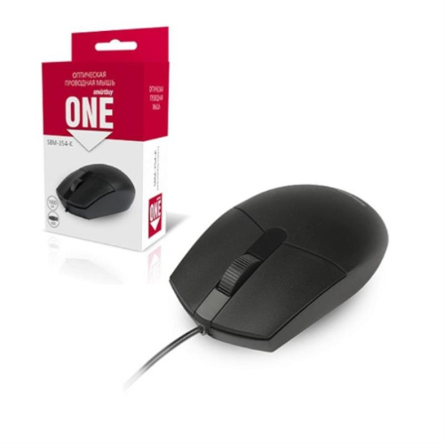 картинка SmartBuy SBM-354-K ONE Мышь проводная (черная) от магазина Интерком-НН