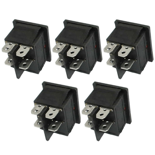 картинка Выключатель 5шт KCD4-201N-B 30A 250VAC T125 красная клавиша, 4 контакта для электроинструмента от магазина Интерком-НН фото 2