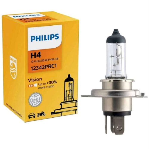 картинка Philips 12342PRC1 лампа галогеновая Vision H4 для автомобильных фар от магазина Интерком-НН