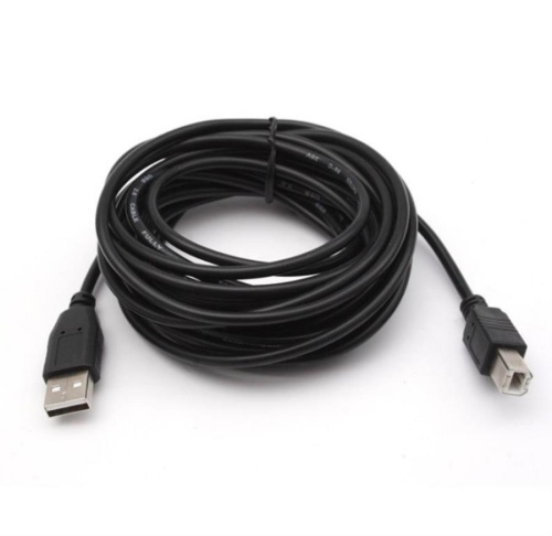картинка Кабель USB 2.0 A--B 3 м черный (пакет) K-531 от магазина Интерком-НН