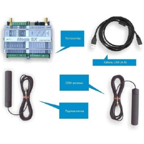 изображение GSM домашняя сигнализация Mega SX-350 Light с комбинированным видом связи магазин Компании Интерком-НН фото 2 картинка ZONT Mega SX-350 Light - контроллер GSM сигнализации с WEB-интерфейсом от магазина Интерком-НН фото 2