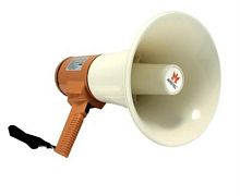 картинка Arstel AT-M125A Мегафон со встроенным микрофоном, 15/25 Вт, 9 В от магазина Интерком-НН