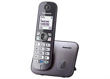 картинка Panasonic KX-TG6811RUM - Беспроводной телефон DECT (радиотелефон) , цвет: серый металлик  от магазина Интерком-НН