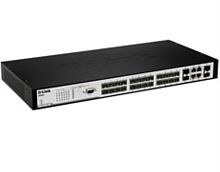 картинка D-Link DES-3200-28 Управляемый коммутатор с 24 портами 1000BASE-T + 4 комбо SFP L2 от магазина Интерком-НН