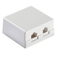 картинка Розетка внешняя комбинированная телефон+компьютер (RJ11+RJ45) от магазина Интерком-НН
