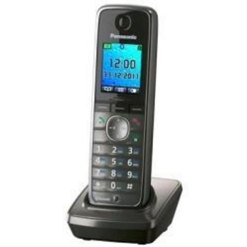 картинка Panasonic KX-TGA860RUM - Дополнительная трубка DECT (радиотелефон) , цвет: серый металлик  от магазина Интерком-НН