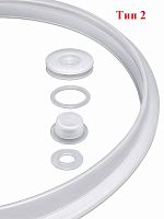 картинка Набор силиконовых уплотнителей крышки и клапанов мультиварки-скороварки объёмом 5-6 литров тип 2 от магазина Интерком-НН