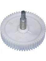 картинка Шестерня большая с валом D=82/18мм, H=72мм, 46 прямых зубьев для мясорубки Elenberg, Дива, Ротор от магазина Интерком-НН