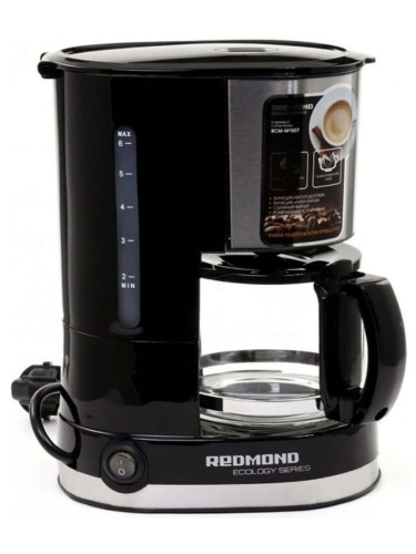 изображение Redmond RCM-M1507 кофеварка капельная 600Вт, объем 0,6л магазин Компании Интерком-НН картинка Redmond RCM-M1507 кофеварка капельная 600Вт, объем 0,6л от магазина Интерком-НН
