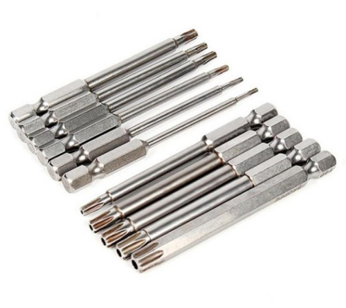 картинка Набор магнитных бит Torx 75мм, 1/4" 11шт T6, T7, T8, T9, T10, T15, T20, T25, T27, T30, T40 от магазина Интерком-НН фото 3