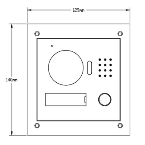 картинка Dahua VTO2000A IP-Вызывная видеопанель домофона врезное исполнение для VTO2000 от магазина Интерком-НН фото 3