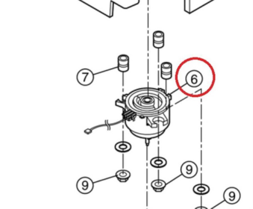 картинка Panasonic P06-T04920 Мотор внутреннего блока кондиционера Panasonic S-F50DD2E5, S-F43DD2E5 от магазина Интерком-НН