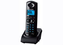 картинка KX-TGA648RUT - Дополнительная трубка Panasonic DECT (радиотелефон) , цвет: темно-серый металлик  от магазина Интерком-НН