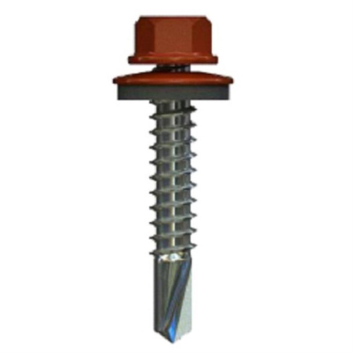 изображение Саморезы DAXMER 4,8x29 RAL8004 (RR750) кровельные наконечник сверло (уп. 250 шт) магазин Компании Интерком-НН фото 2 картинка Саморезы кровельные DAXMER 4,8x29 RAL8004 наконечник сверло (уп. 250 шт) от магазина Интерком-НН фото 2