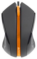 картинка Мышь A4 N-310-1, черный/оранжевый, технология V-tr от магазина Интерком-НН