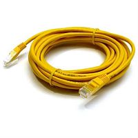 картинка Патч-корд UTP cat. 5e 5м (желтый) неэкранированный, литой коннектор магазин Интерком-НН являющийся официальным представителем в России картинка Патч-корд UTP cat. 5e 5м (желтый) неэкранированный, литой коннектор от магазина Интерком-НН