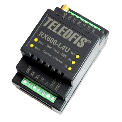 изображение Промышленный модем Teleofis для передачи данных по сети GSM RX608-L4U V.1 магазин Компании Интерком-НН картинка RX608-L4U V.1 Промышленный модем Teleofis для передачи данных по сети GSM от магазина Интерком-НН