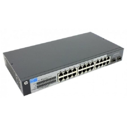 изображение Неуправляемый коммутатор с 24 x 10/100/1000Base-TX, 2 SFP HP J9561A 1410-24G БУ магазин Компании Интерком-НН картинка HP J9561A 1410-24G БУ Неуправляемый коммутатор с 24 x 10/100/1000Base-TX, 2 SFP от магазина Интерком-НН
