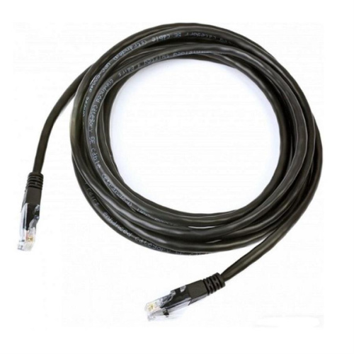 изображение Патч-корд UTP cat 5e 5м (черный) неэкранированный, литой коннектор магазин Компании Интерком-НН картинка Патч-корд UTP cat 5e 5м (черный) неэкранированный, литой коннектор от магазина Интерком-НН