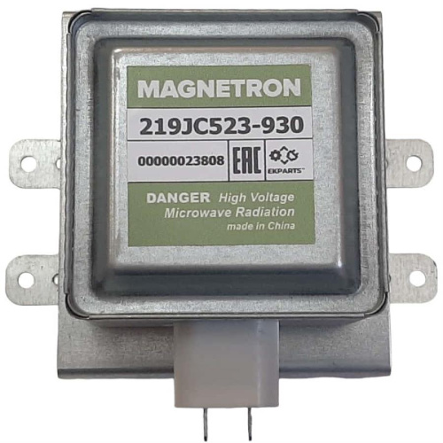 изображение Магнетрон 219JC523-930 950Вт (6 пластин) для микроволновой печи (СВЧ) Midea магазин Компании Интерком-НН картинка Магнетрон 219JC523-930 950Вт (6 пластин) для микроволновой печи (СВЧ) Midea от магазина Интерком-НН