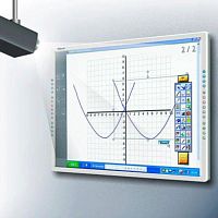 картинка Интерактивная доска 80" IQBoard PS S080В, резистивная технология, USB, RS232, Bluetooth от магазина Интерком-НН