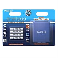 картинка Panasonic eneloop BK-4MCCEC4BE 4 аккумулятора 750mAh AAA +футляр BL4 от магазина Интерком-НН