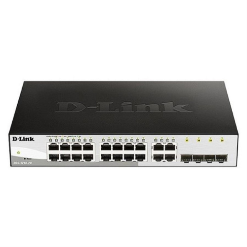изображение Настраиваемый коммутатор WebSmart D-Link DGS-1210-20/F1A с 16 портами 10/100/1000Base-T и 4 комбо-портами 100/1000Base-T/SFP магазин Компании Интерком-НН картинка D-Link DGS-1210-20/F1A Коммутатор с 16 портами 10/100/1000Base-T, 4 комбо-портами 100/1000Base-T/SFP от магазина Интерком-НН