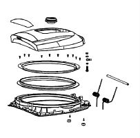 картинка Redmond RMK-M452-KS крышка в сборе без выпускного клапана для мультикухни Redmond RMK-M452 от магазина Интерком-НН