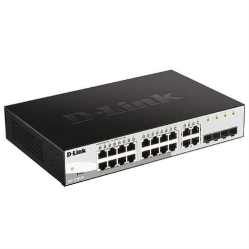 изображение Настраиваемый коммутатор WebSmart D-Link DGS-1210-20/F1A с 16 портами 10/100/1000Base-T и 4 комбо-портами 100/1000Base-T/SFP магазин Компании Интерком-НН фото 2 картинка D-Link DGS-1210-20/F1A Коммутатор с 16 портами 10/100/1000Base-T, 4 комбо-портами 100/1000Base-T/SFP от магазина Интерком-НН фото 2