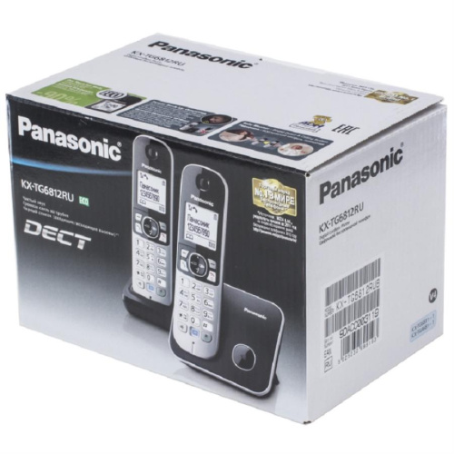 картинка Panasonic KX-TG6812RUB - Беспроводной телефон DECT (радиотелефон) , цвет: черный  от магазина Интерком-НН фото 3