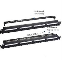 картинка WT-2178A-KR-24 патч-панель с кабельным органайзером тип Krone 24 порта RJ-45 кат.5е от магазина Интерком-НН